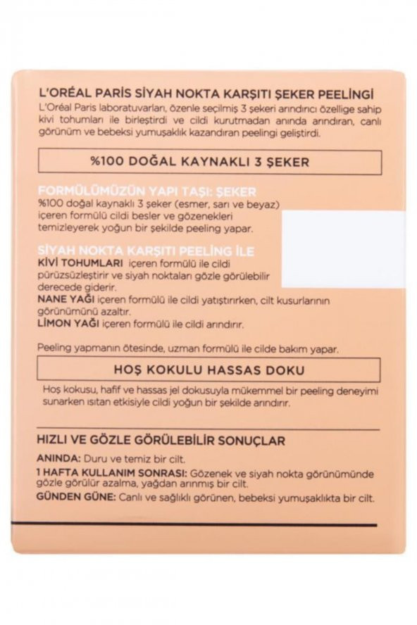 LOreal Paris Şeker Peelingi Siyah Nokta Karşıtı 50 ml - 5