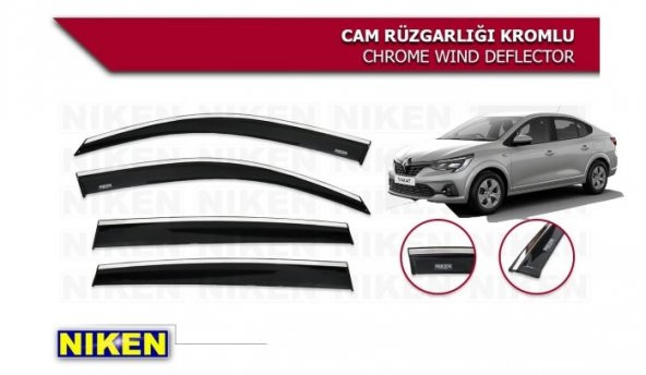 TALİANT ARACA ÖZEL NİKEN KROMLU CAM RÜZGARLIĞI 2021 2022 2023 2024 2025 ürün görseli 1