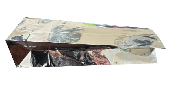 Metalize Kraft Kese Kağıdı - Küçük Boy - 10 x 30 Cm. - 20 Adetlik 5 Paket - Resim 5