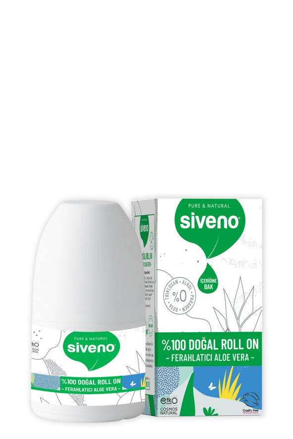 Siveno %100 Doğal Roll-On Aloe Vera Deodorant Ter Kokusu Önleyici Bitkisel Lekesiz Vegan 50 ml - 6