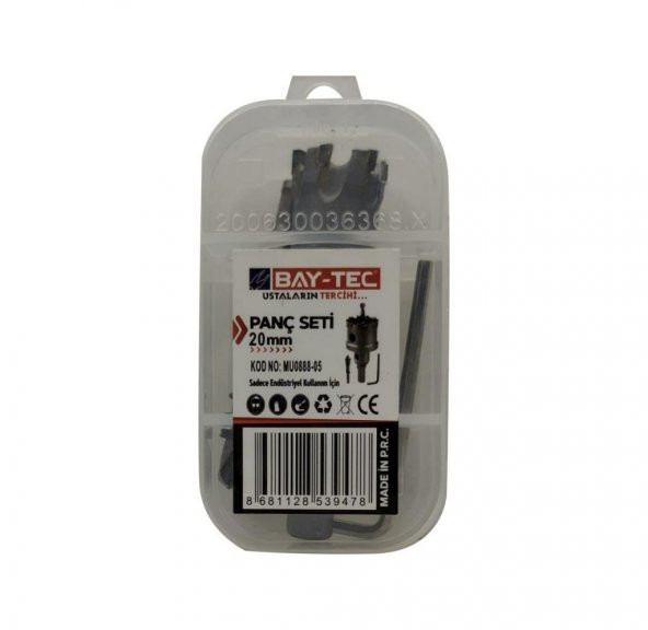 Bay-Tec MU0888-05 Tct Metal Delme Panç Seti Takımı 20 mm - 3