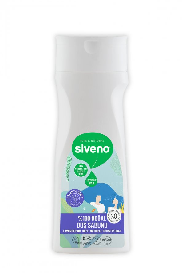 Siveno %100 Doğal Duş Sabunu Lavanta Kokulu Rahatlatıcı Duş Jeli 6 Değerli Bitki Vegan 300 ml - 4