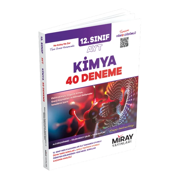 Miray 12. Sınıf AYT Kimya 40 Deneme