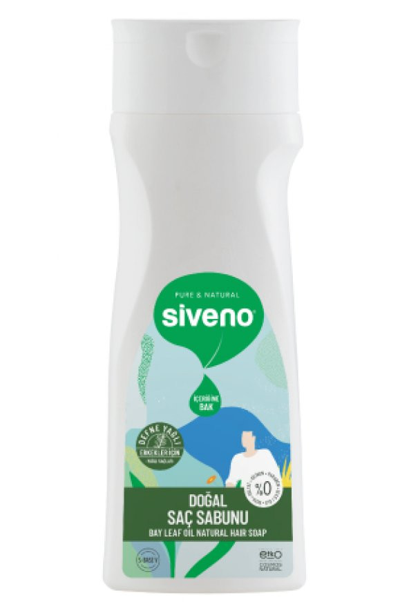 Siveno %100 Doğal Saç Sabunu Defne Yağlı Bal Avokado 9 Değerli Bitki Erkekler İçin Bitkisel Şampuan 300 ml - 4