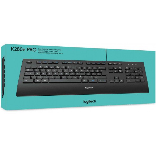 Logitech K280E Kablolu Klavye Siyah 920-010066 - 1