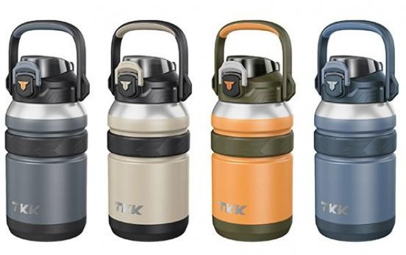 TKK Çelik Termos 1000Ml Turuncu - 12