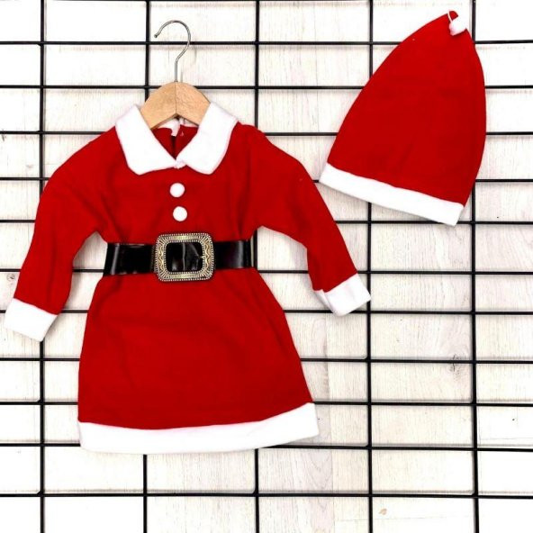 MODAVALS YILBAŞI NOEL BABA & NOEL ANNE ELBİSE ÇOCUK KARDEŞ KOMBİN KOSTÜM - Resim 2