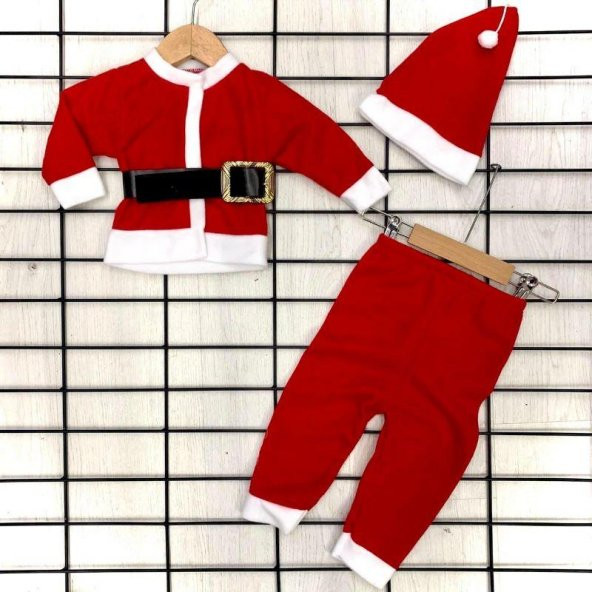 MODAVALS YILBAŞI NOEL BABA & NOEL ANNE ÇOCUK KARDEŞ KOMBİN KOSTÜM - Resim 6