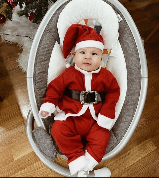 MODAVALS YILBAŞI NOEL BABA & NOEL ANNE ÇOCUK KARDEŞ KOMBİN KOSTÜM - Resim 2