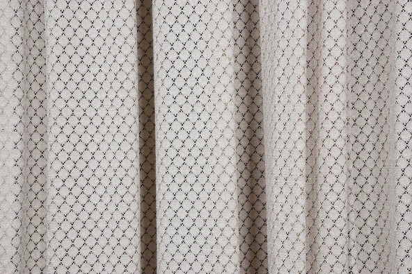 BÜYÜK PETEK MODEL VİZON RENK TEK KANAT Hazır dikilmiş Pileli Fon Perde 75*260 cm - Resim 4