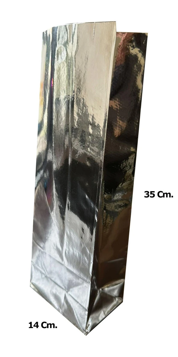 Metalize Kraft Kese Kağıdı - Orta Boy - 14 x 35 Cm. - 20 Adetlik 5 Paket - Resim 5