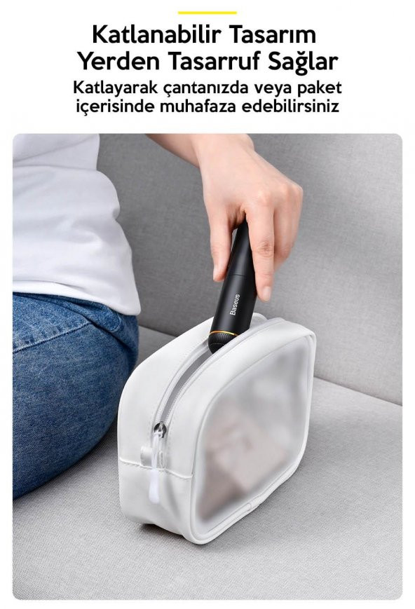 Baseus Taşınabilir Katlanabilir Dahili Pilli Bluetooth Selfie Çubuğu Kablosuz Monopod Teleskopic Çubuk - 3