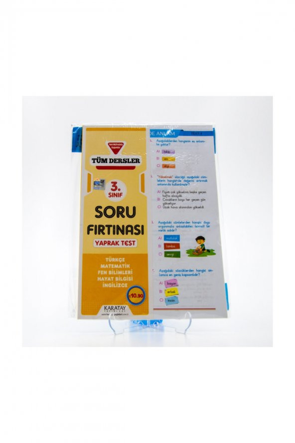 1. SINIF TÜM DERSLER SORU FIRTINASI YAPRAK TEST - 10