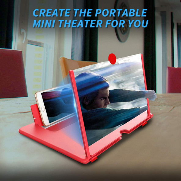 Taşınabilir Göz Yormayan 3D Cep Telefonu Mobil Tablet Hd Ekran Video Büyüteci sTD