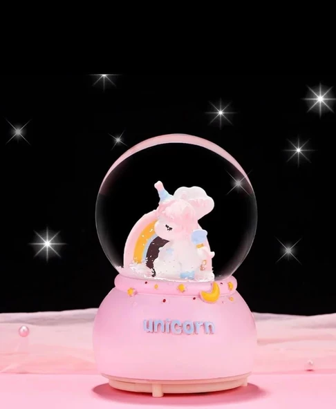 Unicorn  Büyük Boy Kar Küresi - 3