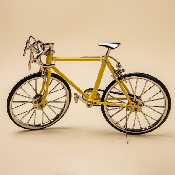 Vintage Ölçekli Metal Model Bisiklet - Resim 3