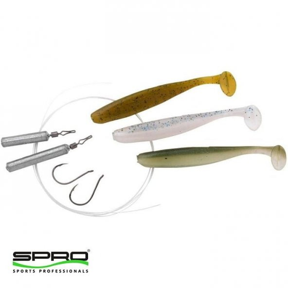 SPRO Dropshot Sit 6,5cm Silikon Yem Seti Natural - 3