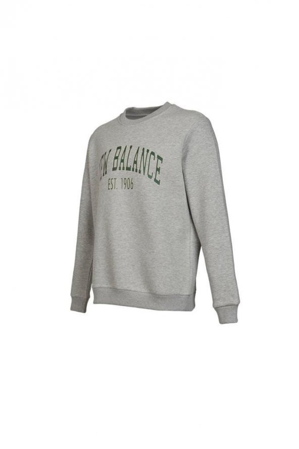 New Balance Lifestyle MNC3325-AG Gri Erkek Sweatshirt