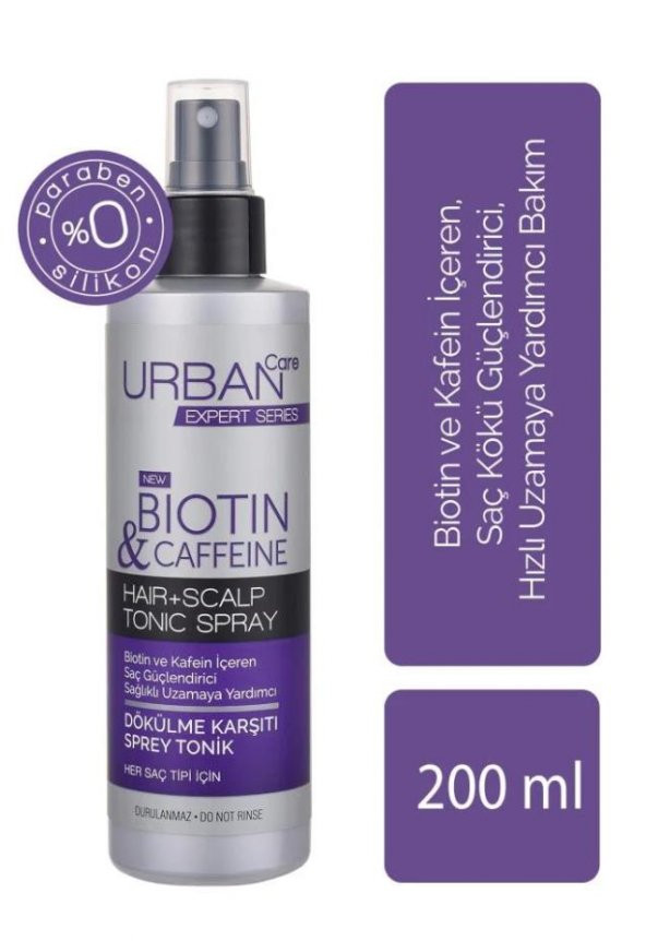 Urban Care Expert Serisi Biotin Ve Kafein Dökülme Karşıtı Saç Toniği 200 Ml