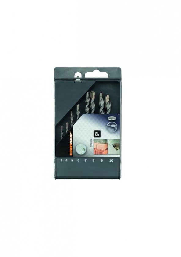 Craftomat Beton Matkap Ucu 8 Parça Set