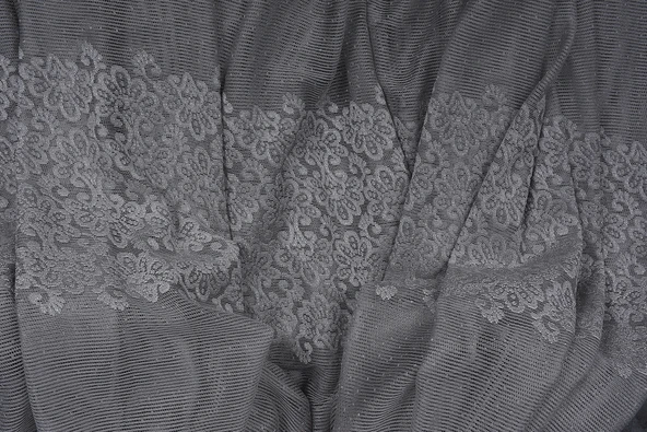 KDK 1260 DESEN GRİ RENK TEK KANAT Hazır dikilmiş Pileli Fon Perde 300*260 cm - Resim 8