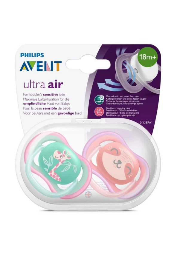 Philips Avent SCF349/12 Ultra Air 18 Ay+ 2li Emzik Kız