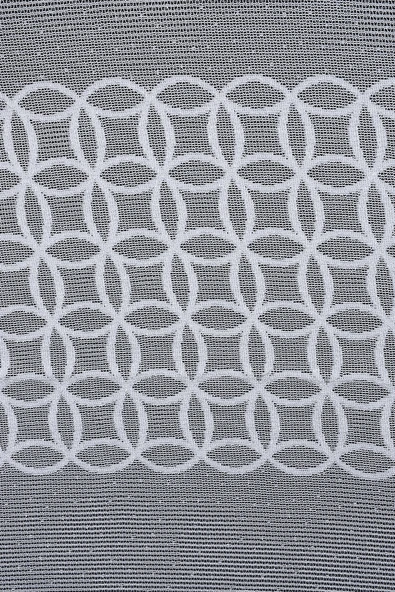 KDK 1380 DESEN KIRIK BEYAZ RENK TEK KANAT Hazır Dikilmiş Pileli Fon Perde 300*260 Cm - Resim 5