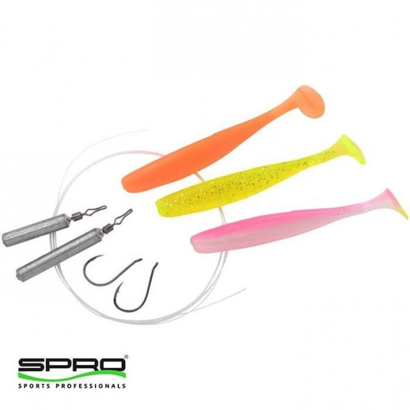 SPRO Dropshot Sit 6,5cm Silikon Yem Seti Flash - 3