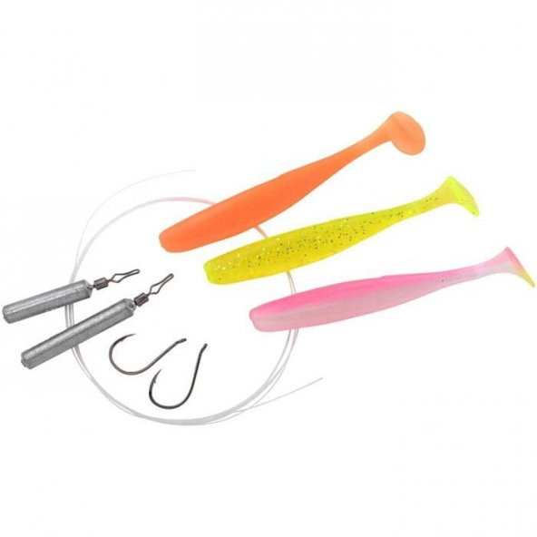 SPRO Dropshot Sit 6,5cm Silikon Yem Seti Flash - 4