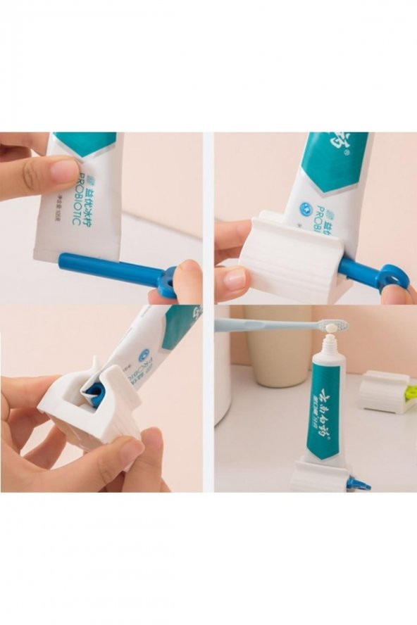 1 Adet Çevirmeli Diş Macunu Sıkacağı Manuel Diş Macun Sıkma Makinesi Krem Boya Tüp Sıkma