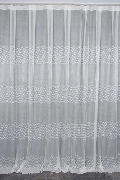 OSMANLI GÖBEKLİ MODEL KREM RENK TEK KANAT Hazır dikilmiş Pileli Fon Perde 300*260 cm ürün görseli