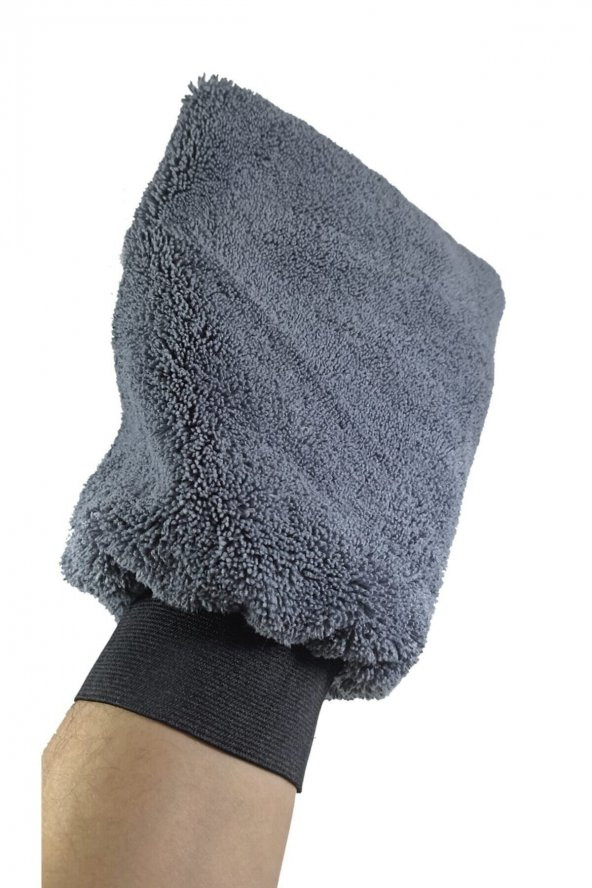 Oto & Ev Yıkama Ve Cila Eldiveni - Siyah Mikrofiber - 2