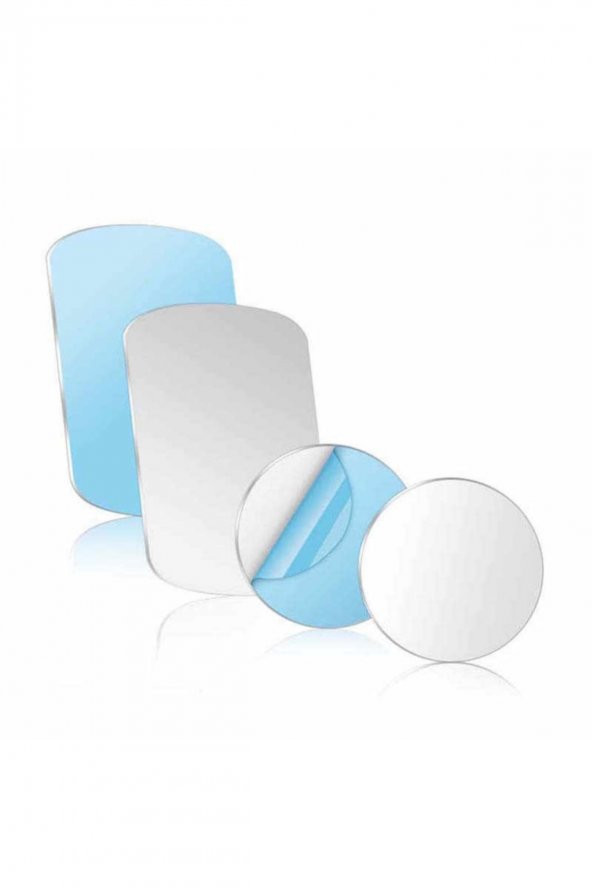 2 Adet Manyetik, Mıknatıslı Telefon Tutucular Için Metal Plaka (1 DAİRE 4CM, 1 DİKDÖRTGEN 6.5/4.5CM)