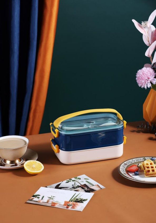 Vagonlife XC-462 1400ml Lacivert Çelik Saklama Kabı ürün görseli