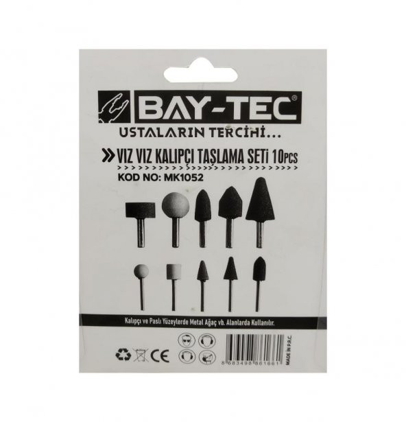 Bay-Tec Vız Vız Kalıpçı Taşlama Seti 10 Parça MK1052 - 4