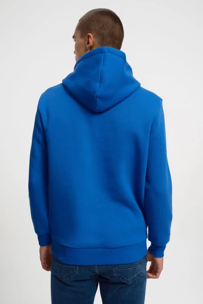 Loft 2034269 Mavi Kapüşonlu Erkek Sweat - 3