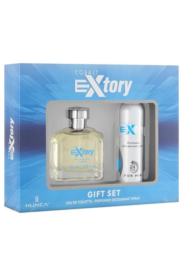 Extory Cobalt Erkek Parfüm Seti 100 ml Edt + 150 ml Deodorant
