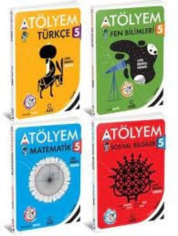 2024 Arı Yayınları 5.Sınıf Tüm Dersler Akıllı Atölyem Seti 4 kitap