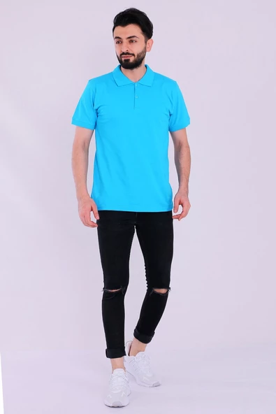Turkuaz Basic Polo Yaka Erkek Tshirt - 3