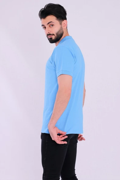 Mavi Basic Polo Yaka Erkek Tshirt - 6