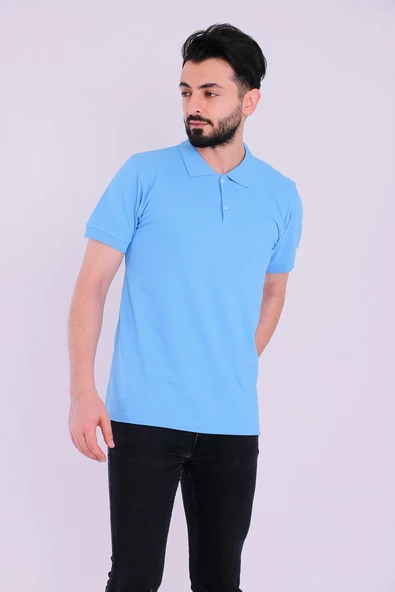 Mavi Basic Polo Yaka Erkek Tshirt - 4