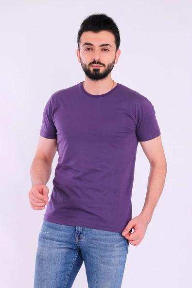 Mürdüm Basic Kısakol Erkek Slim Fit Tshirt ürün görseli