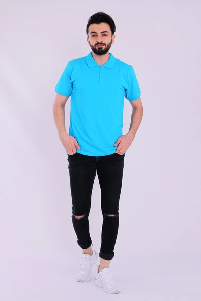 Turkuaz Basic Polo Yaka Erkek Tshirt - 2