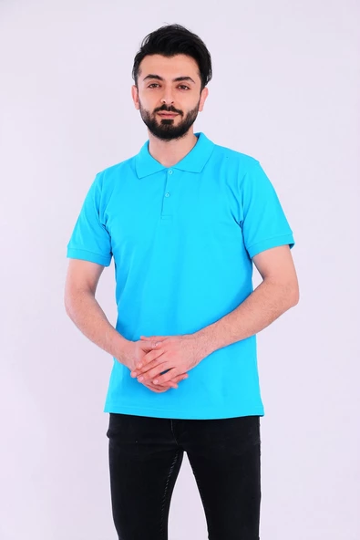 Turkuaz Basic Polo Yaka Erkek Tshirt - 4