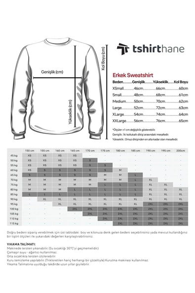 Siyah Basic Erkek 2 iplik Sweatshirt - 8