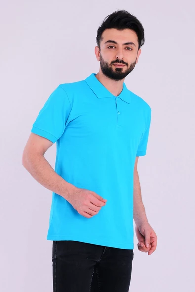 Turkuaz Basic Polo Yaka Erkek Tshirt - 5