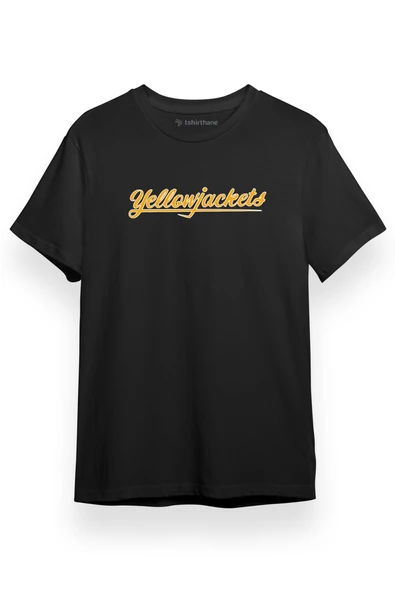 Yellowjackets Lettering Siyah Kısa kol Erkek Tshirt ürün görseli