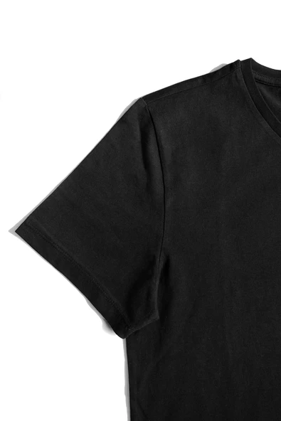 Steins Gate Minimal Logo Siyah Kısa kol Erkek Tshirt - Resim 4