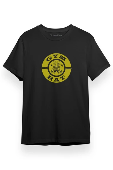 Demon Slayer Anime Muscle Gym Rat Siyah Kısa kol Erkek Tshirt - 1