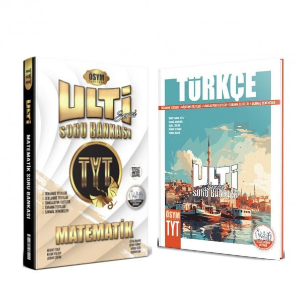 Bes Yayınları TYT Matematik ve Türkçe Ulti Serisi Soru Bankası Seti 2 Kitap